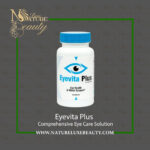 Eyevita Plus supplement bottle front view by Nature Luxe Beauty