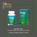 Spirulin Plus supplement container and packaging by Nature Luxe Beauty