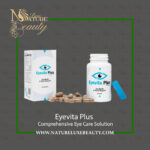 Eyevita Plus supplement bottle with capsules and box by Nature Luxe Beauty