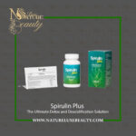 Spirulin Plus container with supplement capsules by Nature Luxe Beauty